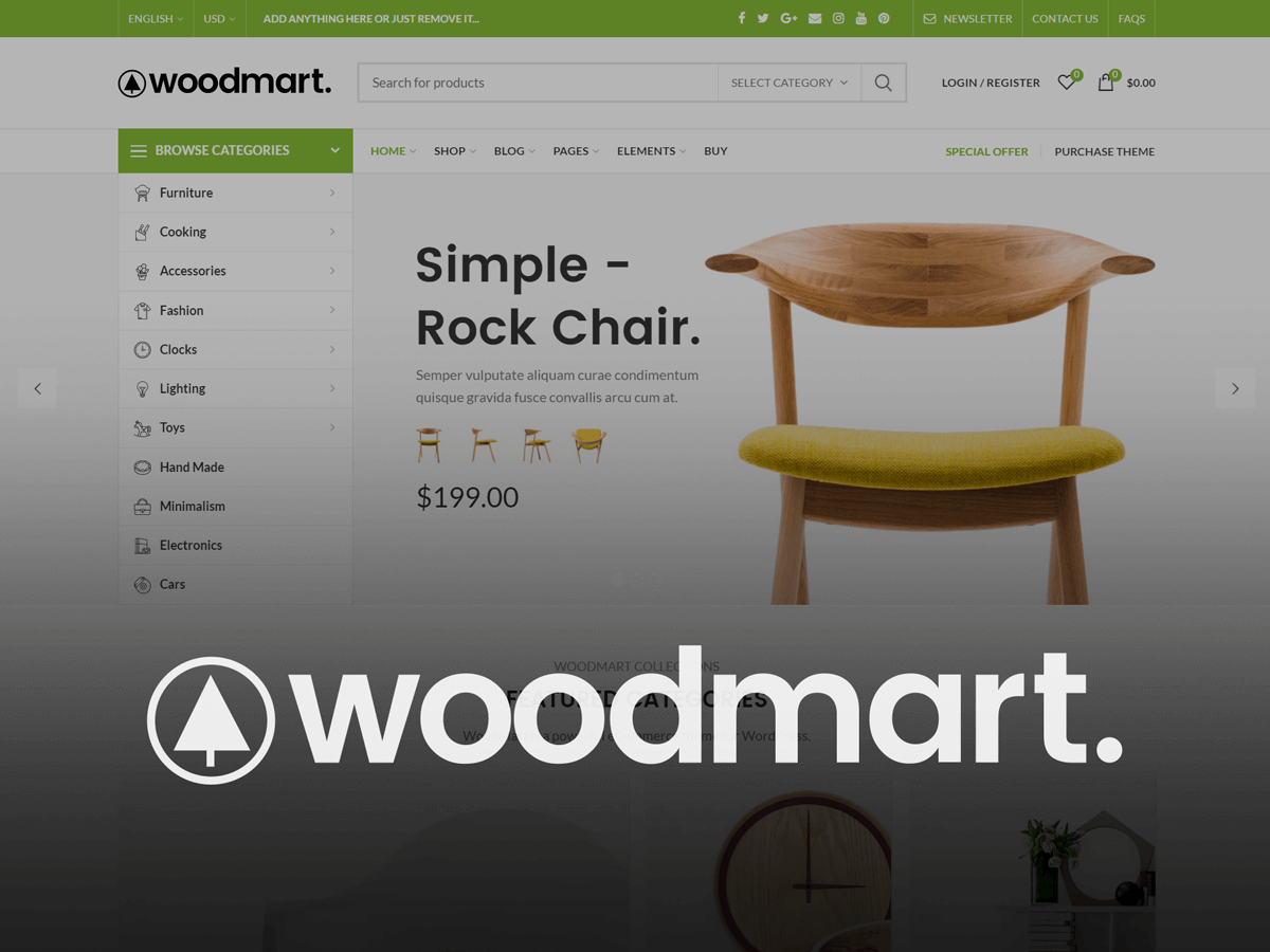 Woodmart Tema Ekran Görüntüsü